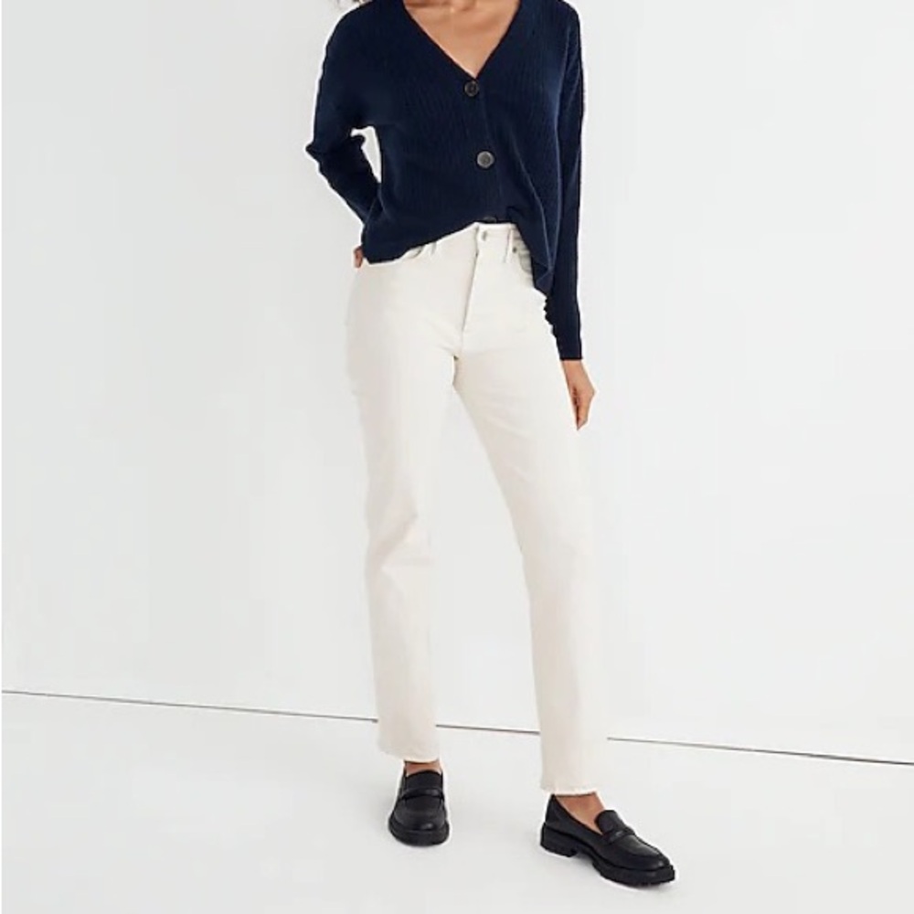 Madewell Perfect Vintage Straight Jean in Vintage Canvas Wash Size 32